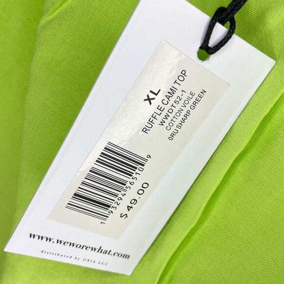 NWT New WeWoreWhat Ruffle Cami Top Size XL - Picture 7 of 11